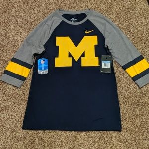 Nike Michigan Wolverines womens top
